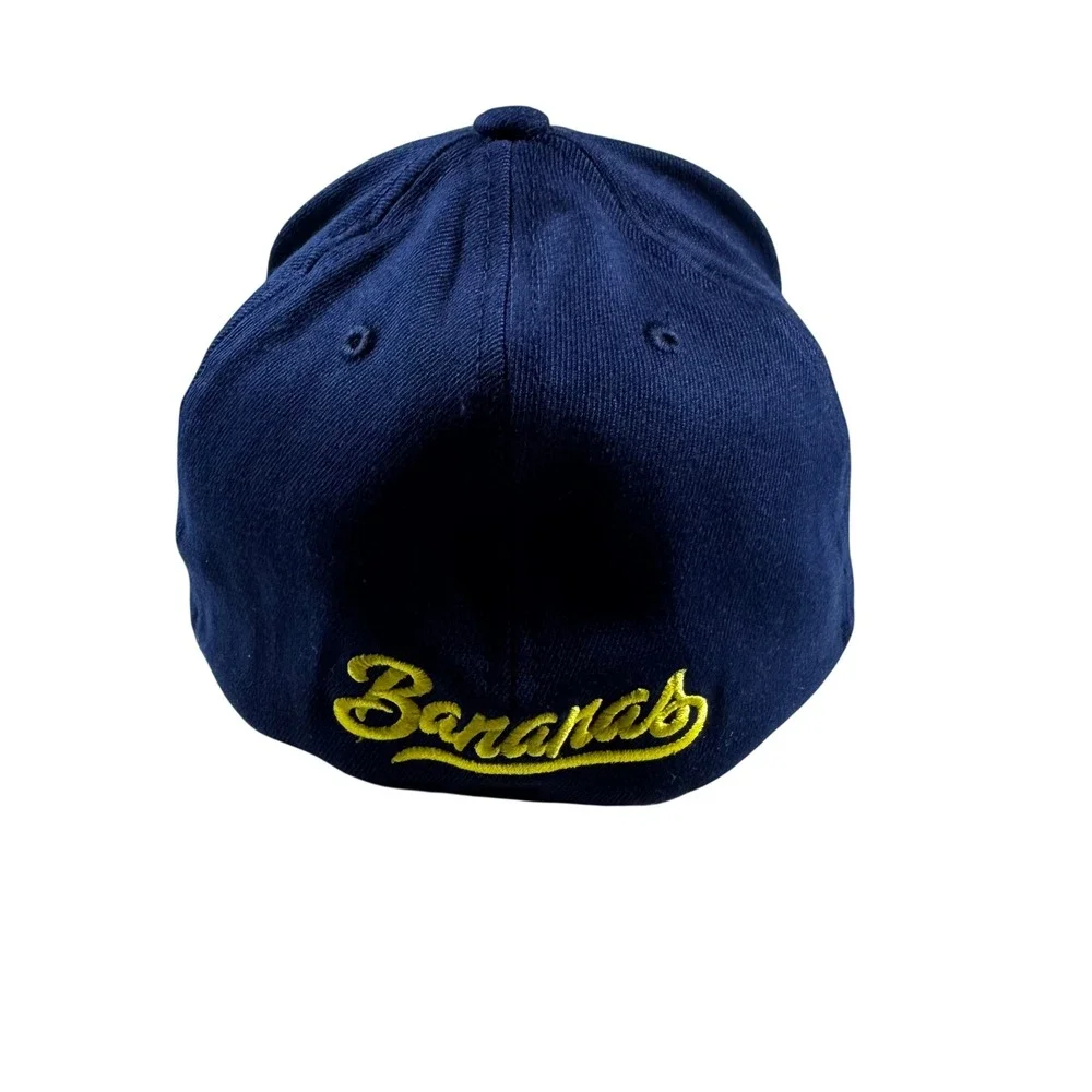 Zephyr Savannah Bananas Baseball Cap Mens Medium Navy Blue Excellent Embroidered